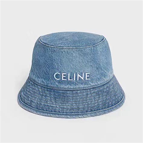 celine bucket hat in denim